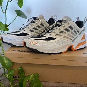 Salomon Men's Trail Running Shoes - White and Orange